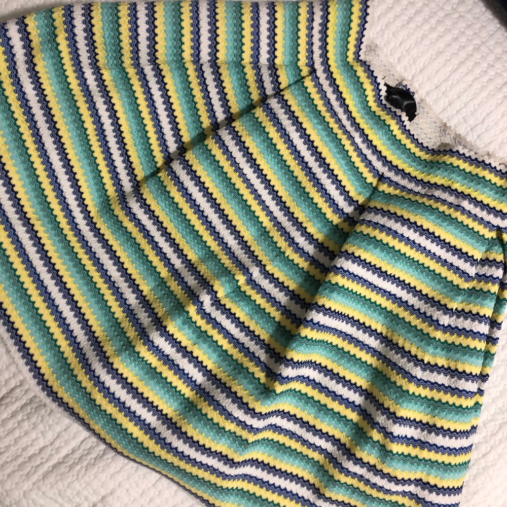 Poner Swank Structured Stripe Skirt Size Medium. - image 3